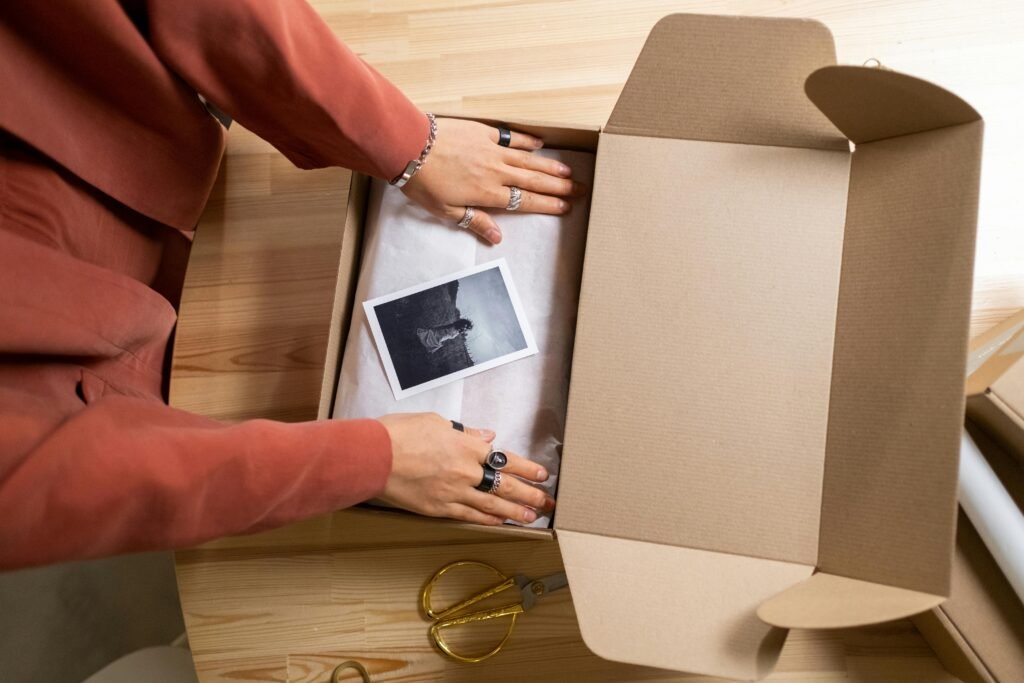 Picture on Cardboard Box